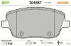 Bremsbelagsatz, Scheibenbremse Vorderachse VALEO 301667