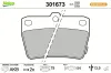 Bremsbelagsatz, Scheibenbremse Hinterachse VALEO 301673