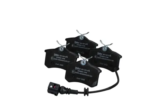 Bremsbelagsatz, Scheibenbremse Hinterachse VALEO 301674A Bild Bremsbelagsatz, Scheibenbremse Hinterachse VALEO 301674A