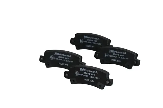 Bremsbelagsatz, Scheibenbremse Hinterachse VALEO 301680A Bild Bremsbelagsatz, Scheibenbremse Hinterachse VALEO 301680A