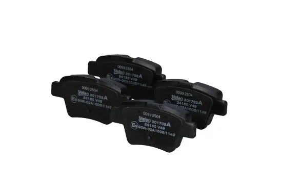 Bremsbelagsatz, Scheibenbremse Hinterachse VALEO 301702A Bild Bremsbelagsatz, Scheibenbremse Hinterachse VALEO 301702A