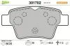 Bremsbelagsatz, Scheibenbremse Hinterachse VALEO 301702