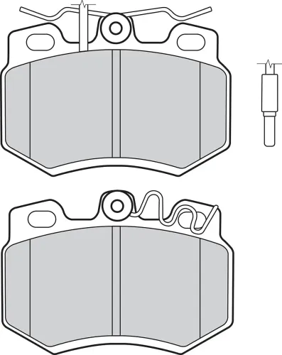 Bremsbelagsatz, Scheibenbremse Vorderachse VALEO 301714 Bild Bremsbelagsatz, Scheibenbremse Vorderachse VALEO 301714
