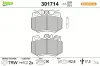 Bremsbelagsatz, Scheibenbremse Vorderachse VALEO 301714 Bild Bremsbelagsatz, Scheibenbremse Vorderachse VALEO 301714