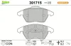Bremsbelagsatz, Scheibenbremse Vorderachse VALEO 301715 Bild Bremsbelagsatz, Scheibenbremse Vorderachse VALEO 301715