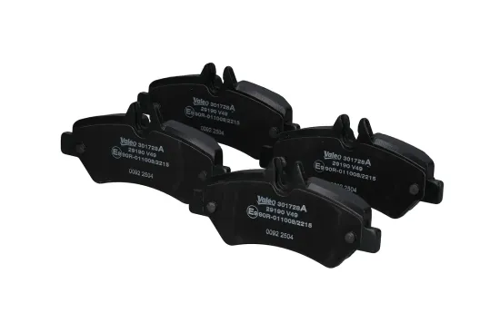 Bremsbelagsatz, Scheibenbremse Hinterachse VALEO 301728A Bild Bremsbelagsatz, Scheibenbremse Hinterachse VALEO 301728A