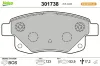 Bremsbelagsatz, Scheibenbremse Hinterachse VALEO 301738