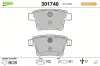Bremsbelagsatz, Scheibenbremse Hinterachse VALEO 301740