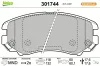 Bremsbelagsatz, Scheibenbremse Vorderachse VALEO 301744