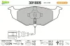 Bremsbelagsatz, Scheibenbremse Vorderachse VALEO 301805