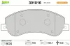 Bremsbelagsatz, Scheibenbremse Vorderachse VALEO 301816