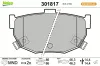 Bremsbelagsatz, Scheibenbremse Hinterachse VALEO 301817