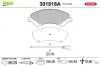 Bremsbelagsatz, Scheibenbremse Vorderachse VALEO 301818A Bild Bremsbelagsatz, Scheibenbremse Vorderachse VALEO 301818A