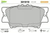 Bremsbelagsatz, Scheibenbremse Hinterachse VALEO 301819