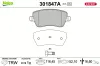 Bremsbelagsatz, Scheibenbremse Vorderachse VALEO 301847A