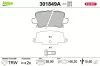 Bremsbelagsatz, Scheibenbremse Hinterachse VALEO 301849A Bild Bremsbelagsatz, Scheibenbremse Hinterachse VALEO 301849A