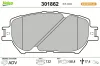 Bremsbelagsatz, Scheibenbremse Vorderachse VALEO 301862