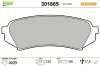 Bremsbelagsatz, Scheibenbremse Hinterachse VALEO 301865