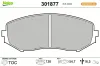 Bremsbelagsatz, Scheibenbremse Vorderachse VALEO 301877