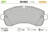 Bremsbelagsatz, Scheibenbremse Vorderachse VALEO 301881