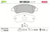 Bremsbelagsatz, Scheibenbremse Hinterachse VALEO 301892A