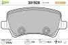 Bremsbelagsatz, Scheibenbremse Hinterachse VALEO 301928