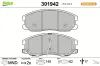 Bremsbelagsatz, Scheibenbremse Vorderachse VALEO 301942