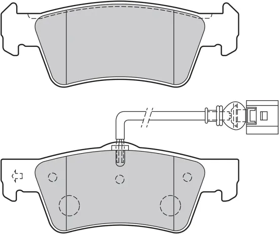 Bremsbelagsatz, Scheibenbremse Hinterachse VALEO 301946 Bild Bremsbelagsatz, Scheibenbremse Hinterachse VALEO 301946