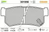 Bremsbelagsatz, Scheibenbremse Hinterachse VALEO 301956