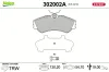 Bremsbelagsatz, Scheibenbremse Vorderachse VALEO 302002A