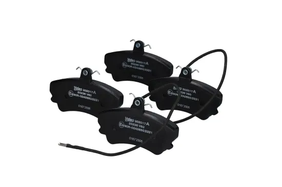 Bremsbelagsatz, Scheibenbremse Vorderachse VALEO 302017A Bild Bremsbelagsatz, Scheibenbremse Vorderachse VALEO 302017A