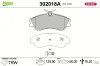 Bremsbelagsatz, Scheibenbremse Vorderachse VALEO 302018A