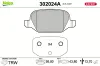 Bremsbelagsatz, Scheibenbremse Hinterachse VALEO 302024A