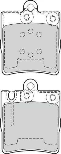 Bremsbelagsatz, Scheibenbremse Hinterachse VALEO 302028 Bild Bremsbelagsatz, Scheibenbremse Hinterachse VALEO 302028