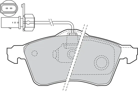 Bremsbelagsatz, Scheibenbremse Vorderachse VALEO 302047 Bild Bremsbelagsatz, Scheibenbremse Vorderachse VALEO 302047