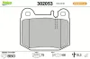 Bremsbelagsatz, Scheibenbremse Hinterachse VALEO 302053 Bild Bremsbelagsatz, Scheibenbremse Hinterachse VALEO 302053
