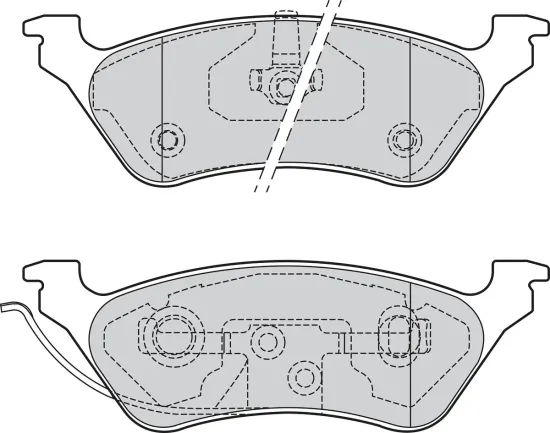 Bremsbelagsatz, Scheibenbremse Hinterachse VALEO 302057 Bild Bremsbelagsatz, Scheibenbremse Hinterachse VALEO 302057