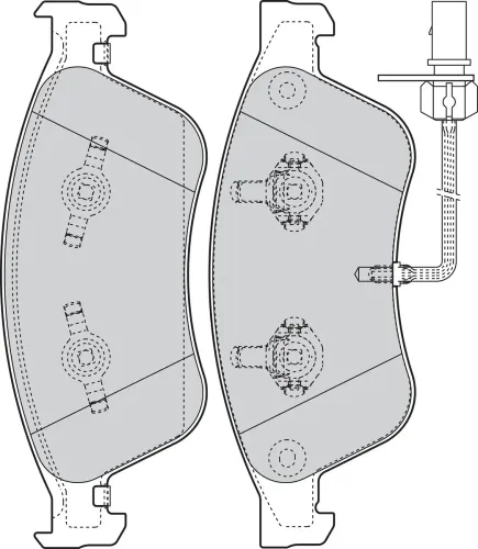 Bremsbelagsatz, Scheibenbremse Vorderachse VALEO 302071 Bild Bremsbelagsatz, Scheibenbremse Vorderachse VALEO 302071