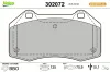 Bremsbelagsatz, Scheibenbremse Vorderachse VALEO 302072 Bild Bremsbelagsatz, Scheibenbremse Vorderachse VALEO 302072