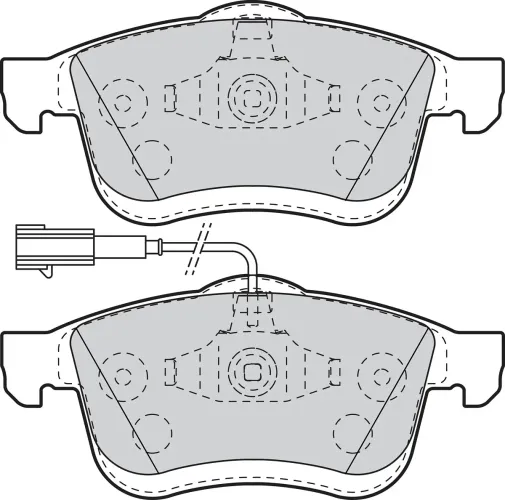 Bremsbelagsatz, Scheibenbremse Vorderachse VALEO 302109 Bild Bremsbelagsatz, Scheibenbremse Vorderachse VALEO 302109