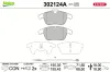 Bremsbelagsatz, Scheibenbremse Vorderachse VALEO 302124A