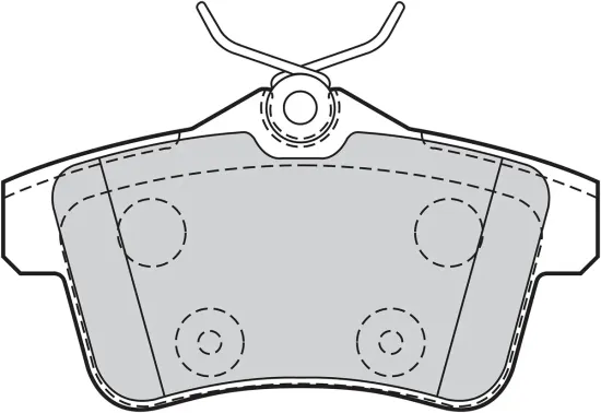 Bremsbelagsatz, Scheibenbremse Hinterachse VALEO 302126 Bild Bremsbelagsatz, Scheibenbremse Hinterachse VALEO 302126