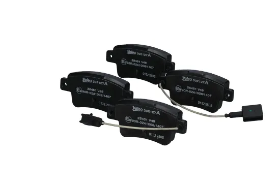 Bremsbelagsatz, Scheibenbremse Hinterachse VALEO 302127A Bild Bremsbelagsatz, Scheibenbremse Hinterachse VALEO 302127A