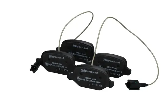 Bremsbelagsatz, Scheibenbremse Hinterachse VALEO 302141A Bild Bremsbelagsatz, Scheibenbremse Hinterachse VALEO 302141A