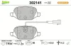 Bremsbelagsatz, Scheibenbremse Hinterachse VALEO 302141 Bild Bremsbelagsatz, Scheibenbremse Hinterachse VALEO 302141