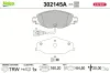 Bremsbelagsatz, Scheibenbremse Vorderachse VALEO 302145A