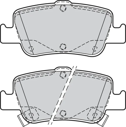 Bremsbelagsatz, Scheibenbremse Hinterachse VALEO 302156 Bild Bremsbelagsatz, Scheibenbremse Hinterachse VALEO 302156