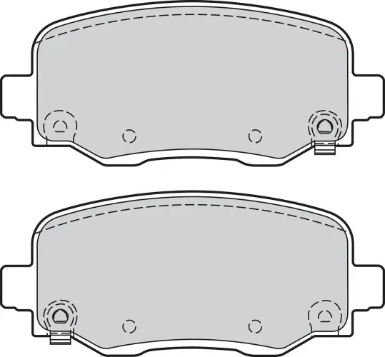 Bremsbelagsatz, Scheibenbremse Hinterachse VALEO 302166 Bild Bremsbelagsatz, Scheibenbremse Hinterachse VALEO 302166
