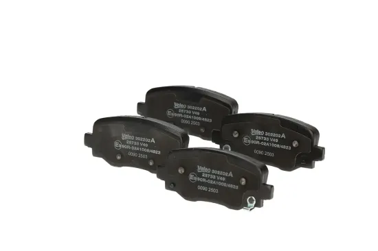 Bremsbelagsatz, Scheibenbremse Hinterachse VALEO 302202A Bild Bremsbelagsatz, Scheibenbremse Hinterachse VALEO 302202A