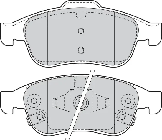 Bremsbelagsatz, Scheibenbremse Vorderachse VALEO 302207 Bild Bremsbelagsatz, Scheibenbremse Vorderachse VALEO 302207
